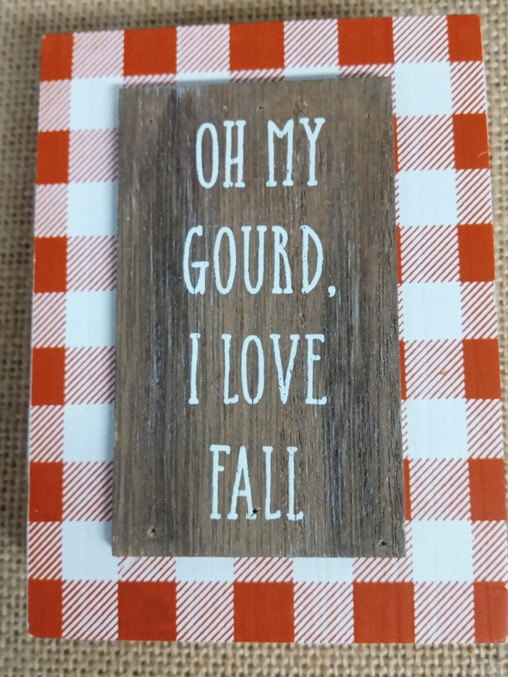 Fall Shelf Sitter | Pumpkin Harvest Home Décor Sign